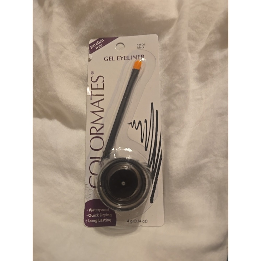 COLORMATES Gel Eyeliner Black 62506 Waterproof Long‎ Lasting Quick Drying